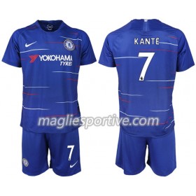 Completo Calcio Chelsea KANTE 7 Bambino Divisa Prima 2018/2019